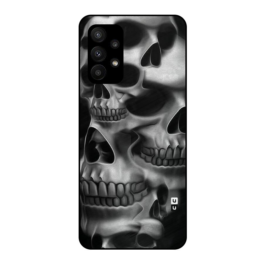 Multiple Skulls Metal Back Case for Galaxy A23