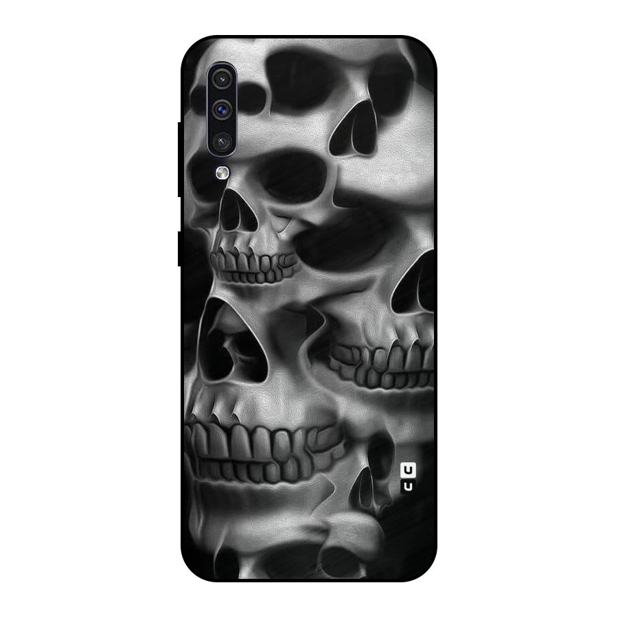 Multiple Skulls Metal Back Case for Galaxy A30s