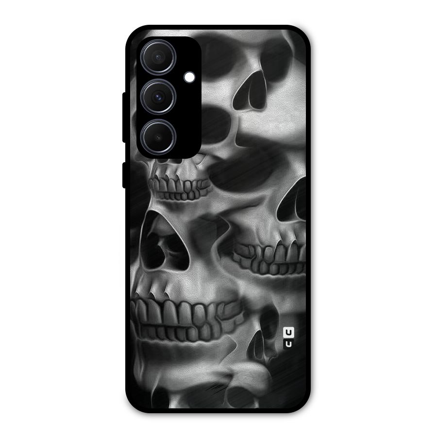 Multiple Skulls Metal Back Case for Galaxy A35