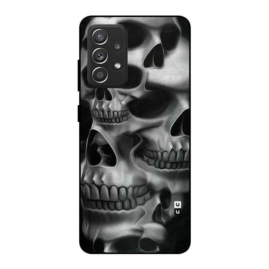 Multiple Skulls Metal Back Case for Galaxy A52