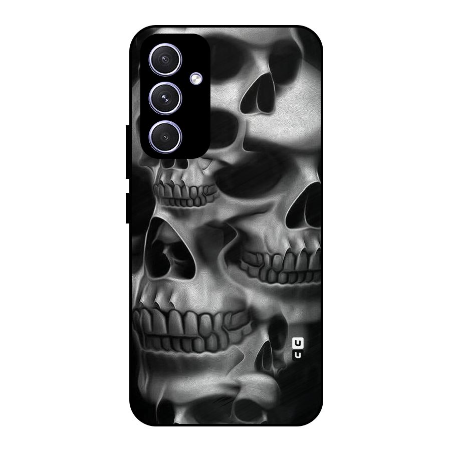 Multiple Skulls Metal Back Case for Galaxy A54