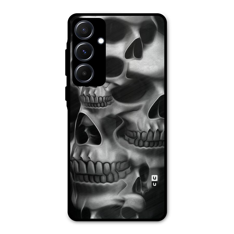 Multiple Skulls Metal Back Case for Galaxy A55