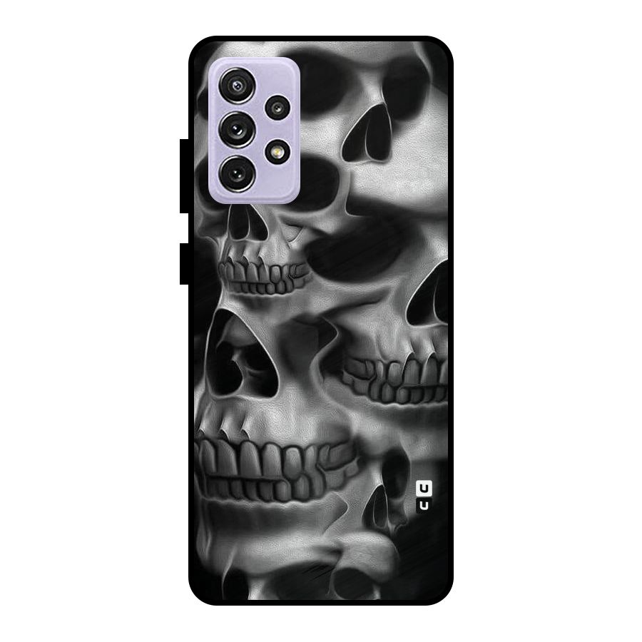 Multiple Skulls Metal Back Case for Galaxy A72
