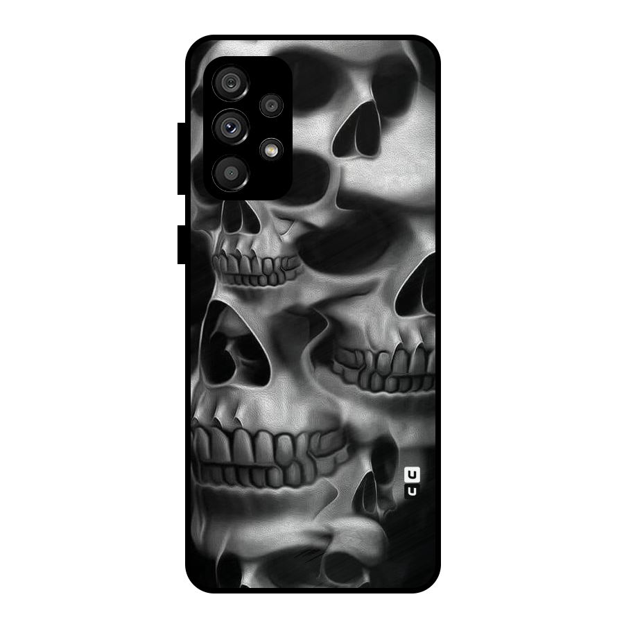Multiple Skulls Metal Back Case for Galaxy A73 5G