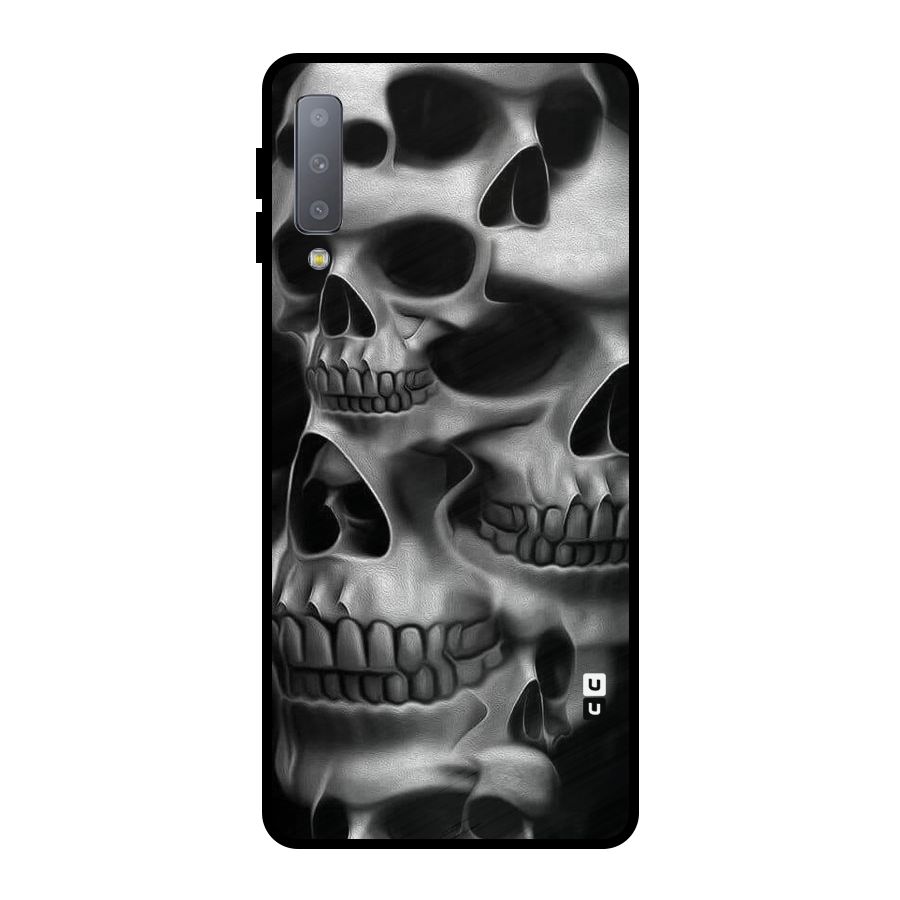 Multiple Skulls Metal Back Case for Galaxy A7 (2018)