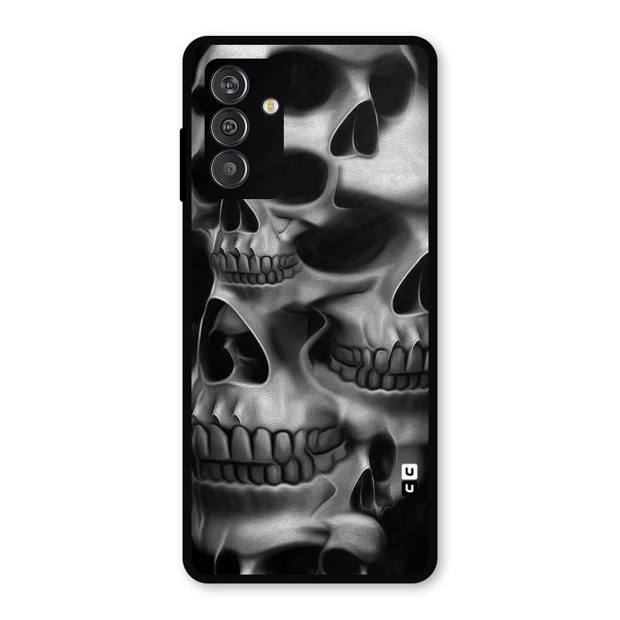 Multiple Skulls Metal Back Case for Galaxy F13
