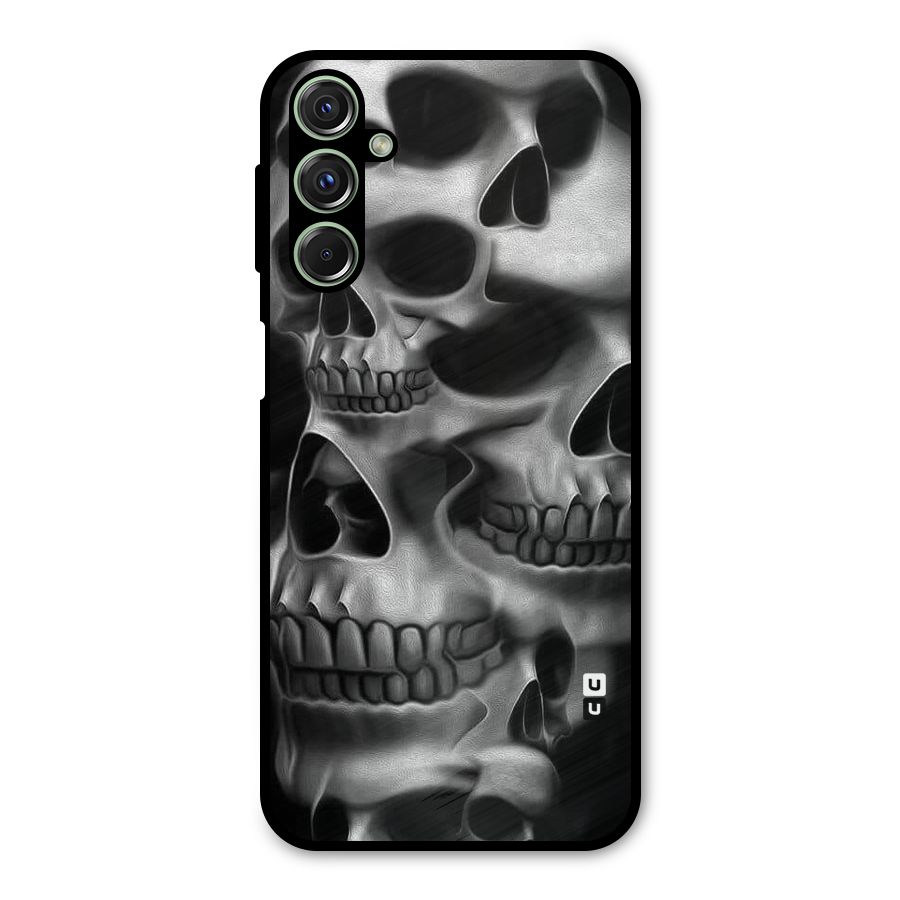Multiple Skulls Metal Back Case for Galaxy F34