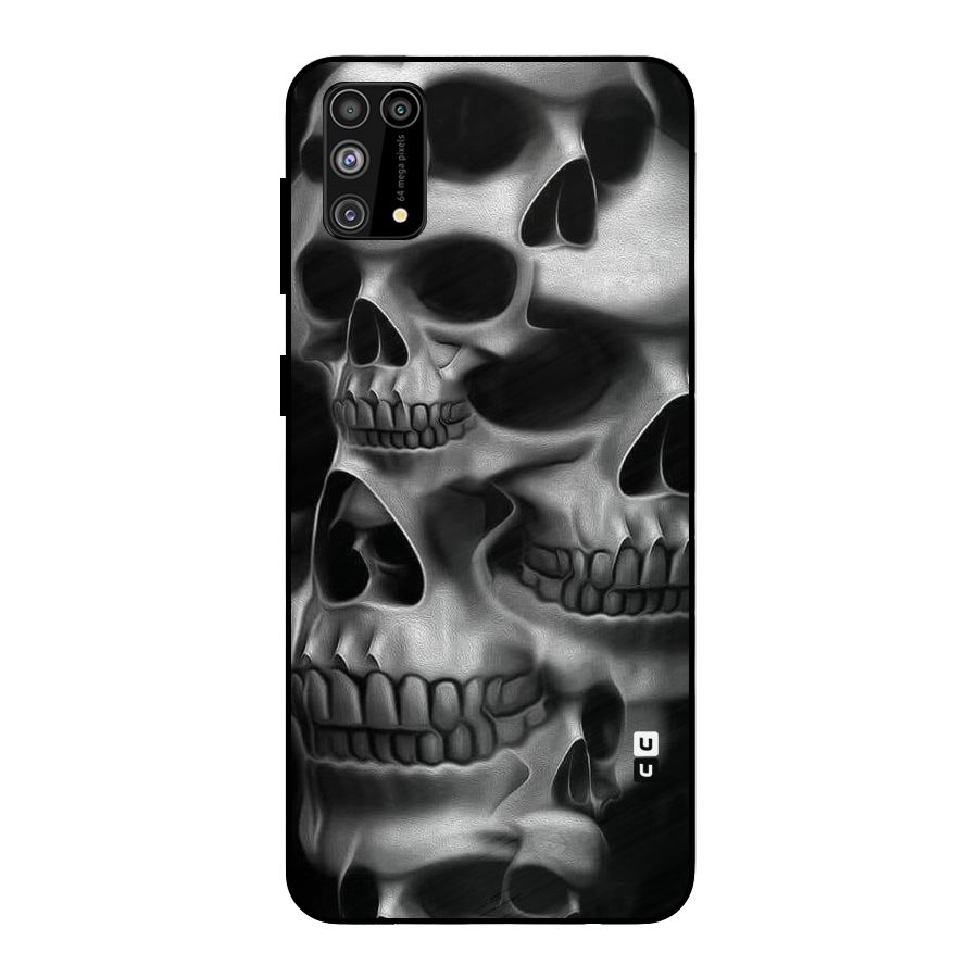 Multiple Skulls Metal Back Case for Galaxy F41