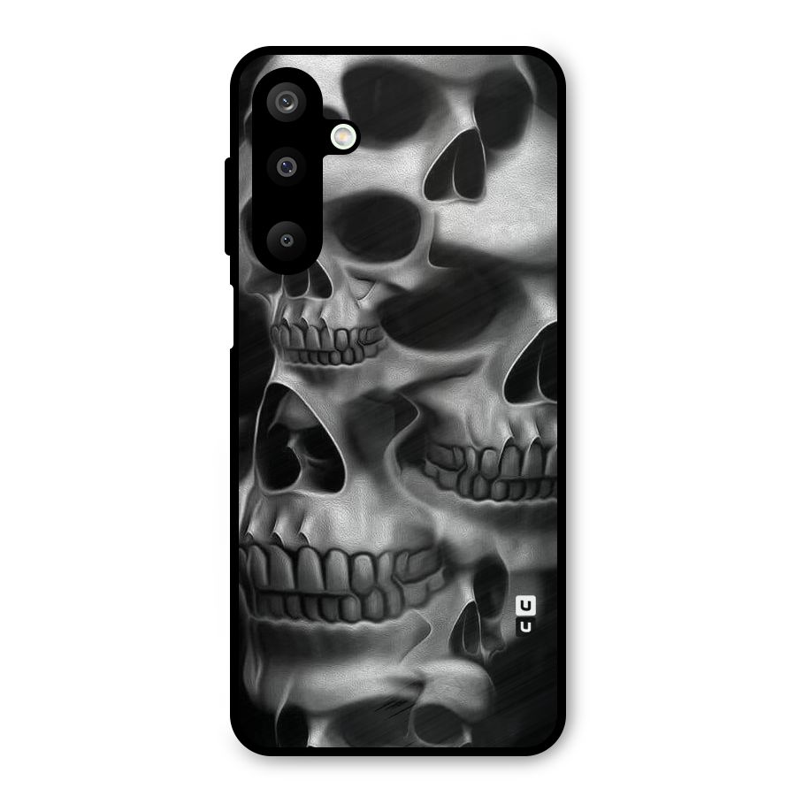 Multiple Skulls Metal Back Case for Galaxy M16
