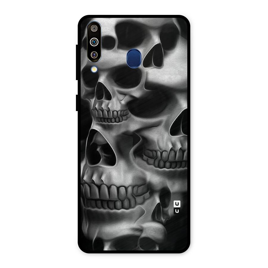 Multiple Skulls Metal Back Case for Galaxy M30