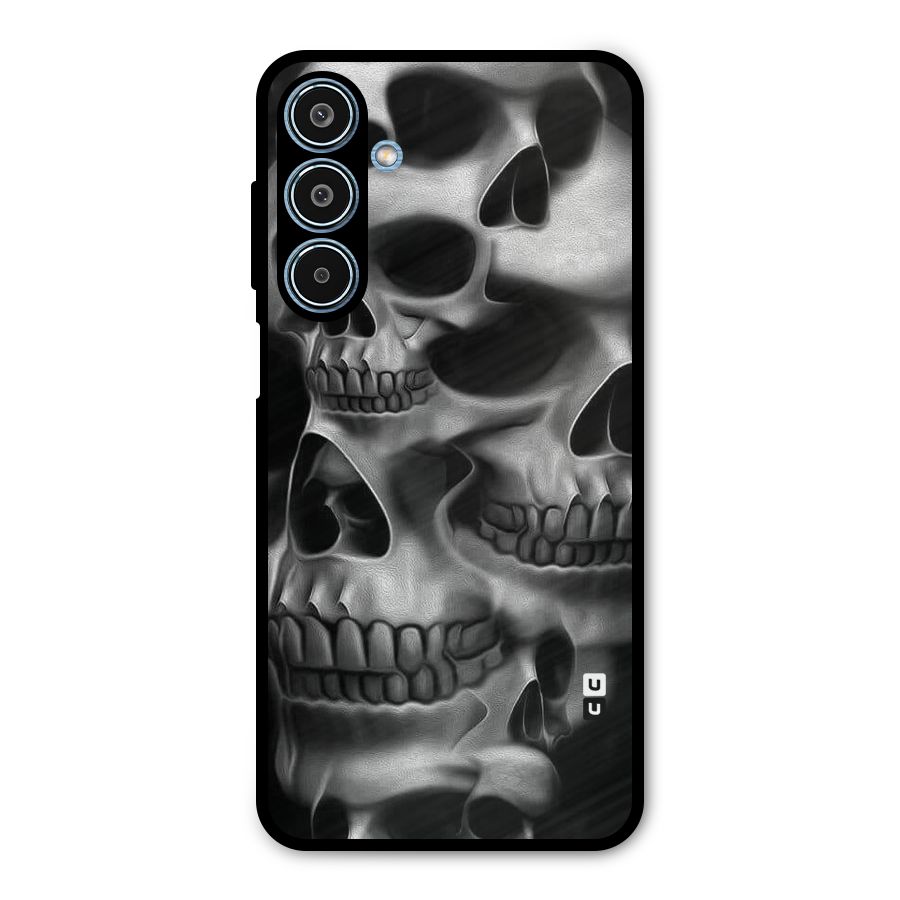 Multiple Skulls Metal Back Case for Galaxy M35