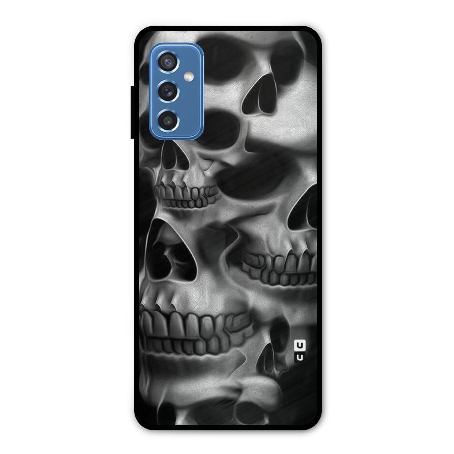 Multiple Skulls Metal Back Case for Galaxy M52 5G