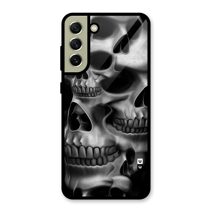 Multiple Skulls Metal Back Case for Galaxy S21 FE 5G (2023)