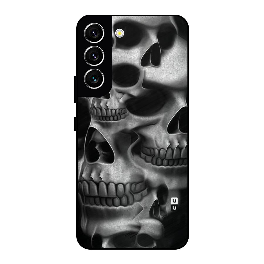 Multiple Skulls Metal Back Case for Galaxy S22 5G