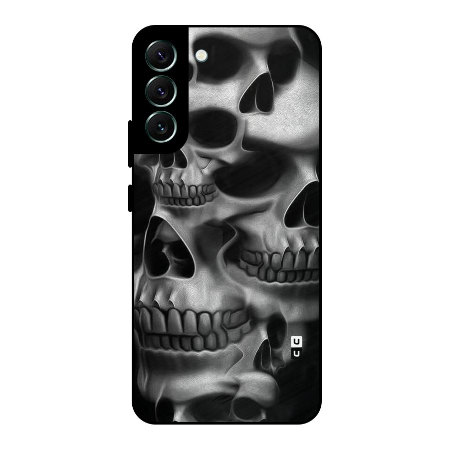 Multiple Skulls Metal Back Case for Galaxy S22 Plus 5G