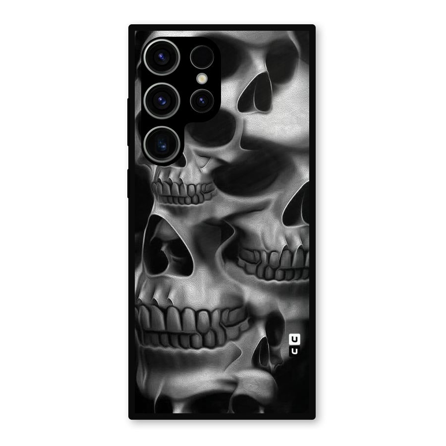 Multiple Skulls Metal Back Case for Galaxy S23 Ultra