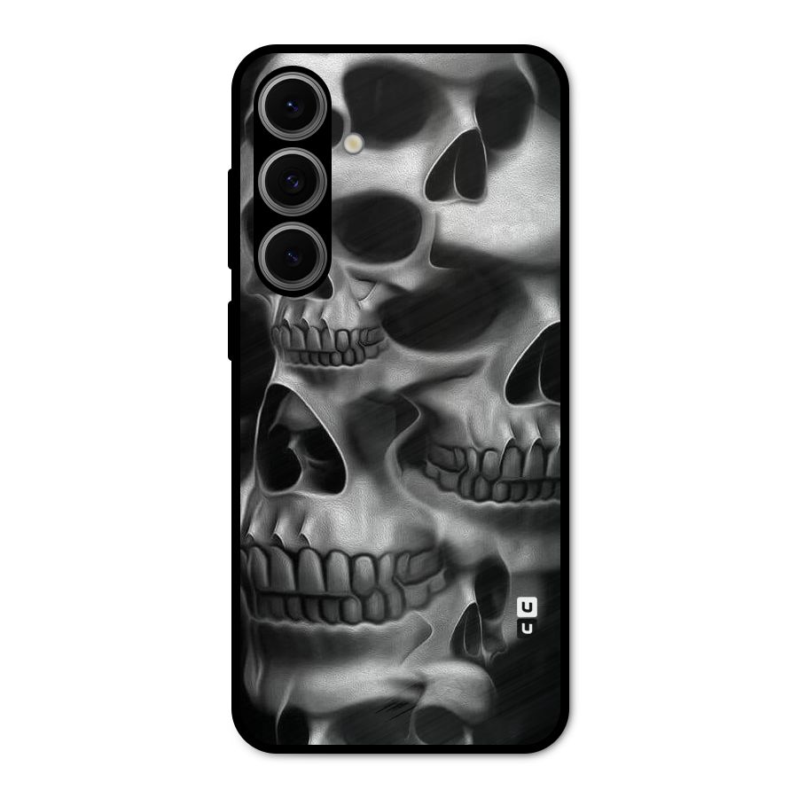 Multiple Skulls Metal Back Case for Galaxy S24 FE