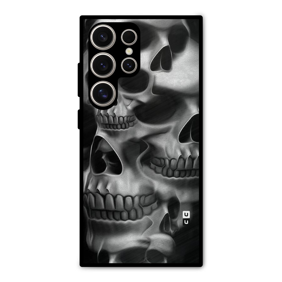 Multiple Skulls Metal Back Case for Galaxy S24 Ultra