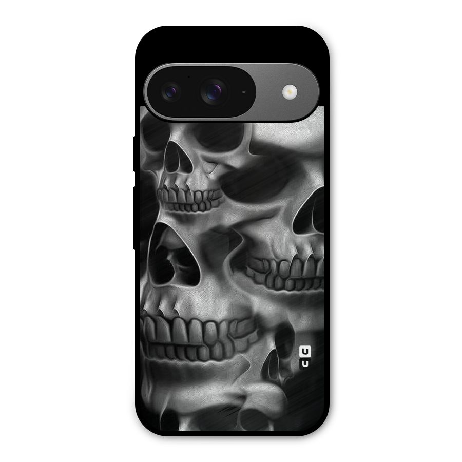 Multiple Skulls Metal Back Case for Google Pixel 9