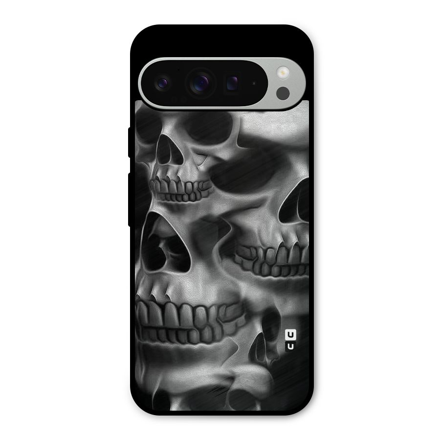Multiple Skulls Metal Back Case for Google Pixel 9 Pro XL