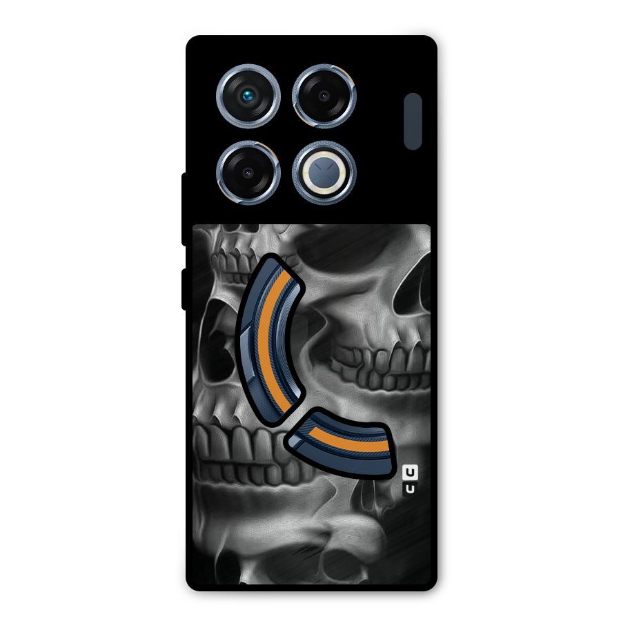 Multiple Skulls Metal Back Case for Infinix GT 20 Pro