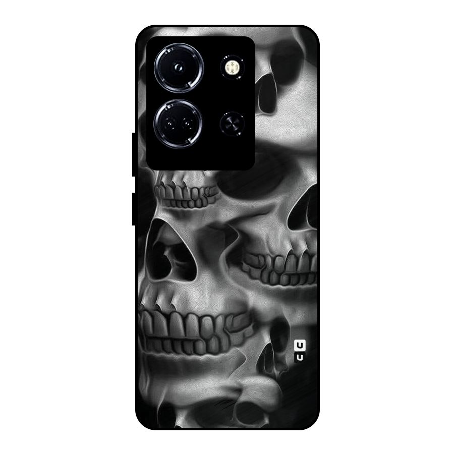 Multiple Skulls Metal Back Case for Infinix Note 30 5G