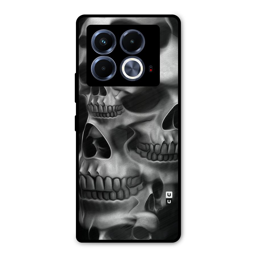 Multiple Skulls Metal Back Case for Infinix Note 40 5G