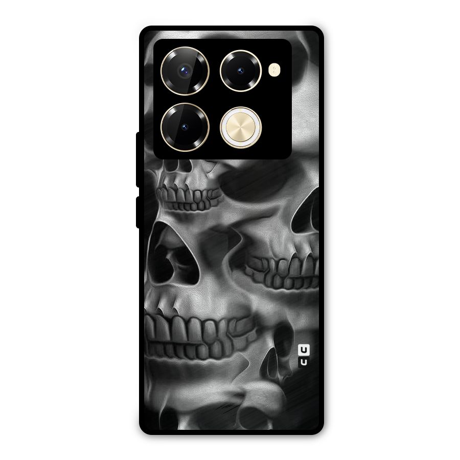 Multiple Skulls Metal Back Case for Infinix Note 40 Pro