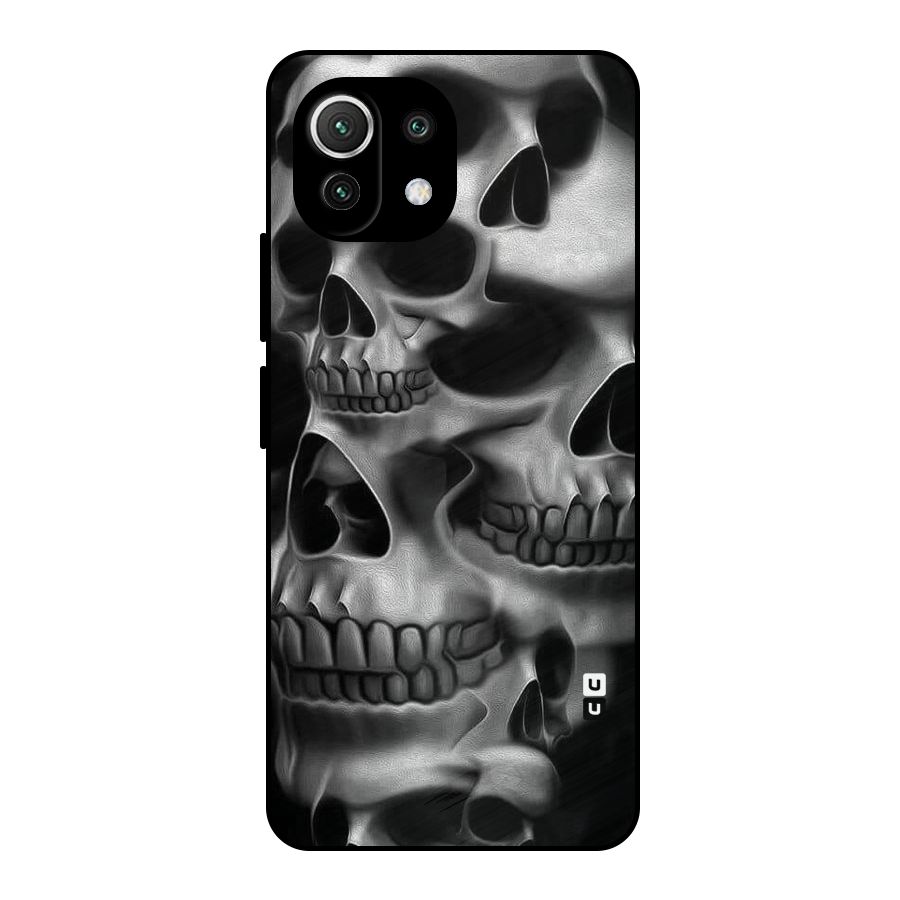 Multiple Skulls Metal Back Case for Mi 11 Lite NE 5G