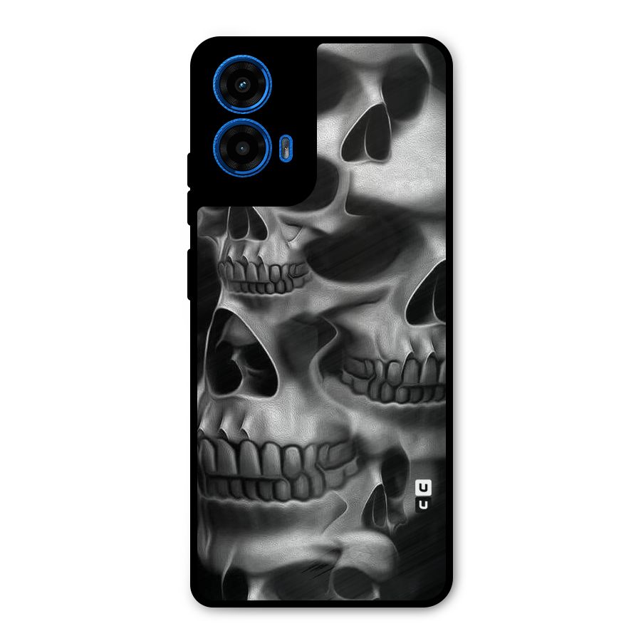 Multiple Skulls Metal Back Case for Moto G45