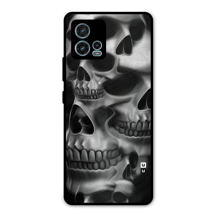 Multiple Skulls Metal Back Case for Moto G72