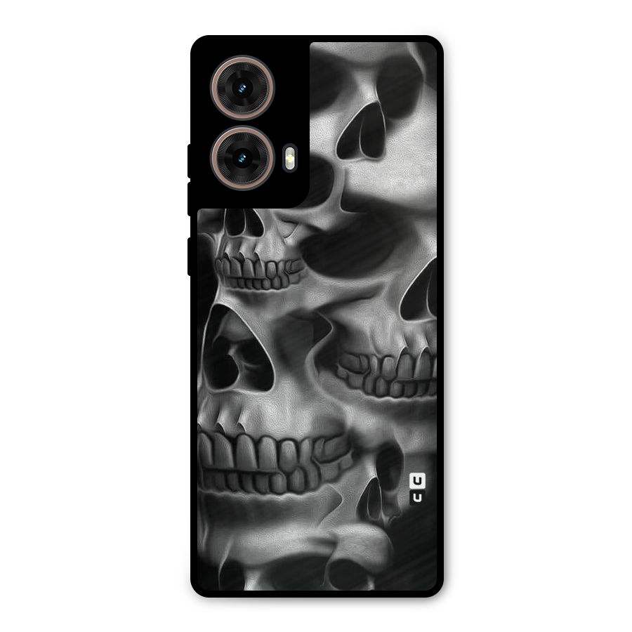 Multiple Skulls Metal Back Case for Moto G85
