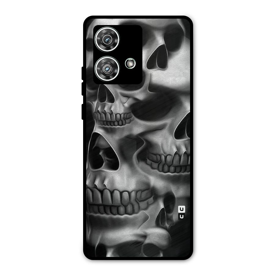 Multiple Skulls Metal Back Case for Motorola Edge 40 Neo