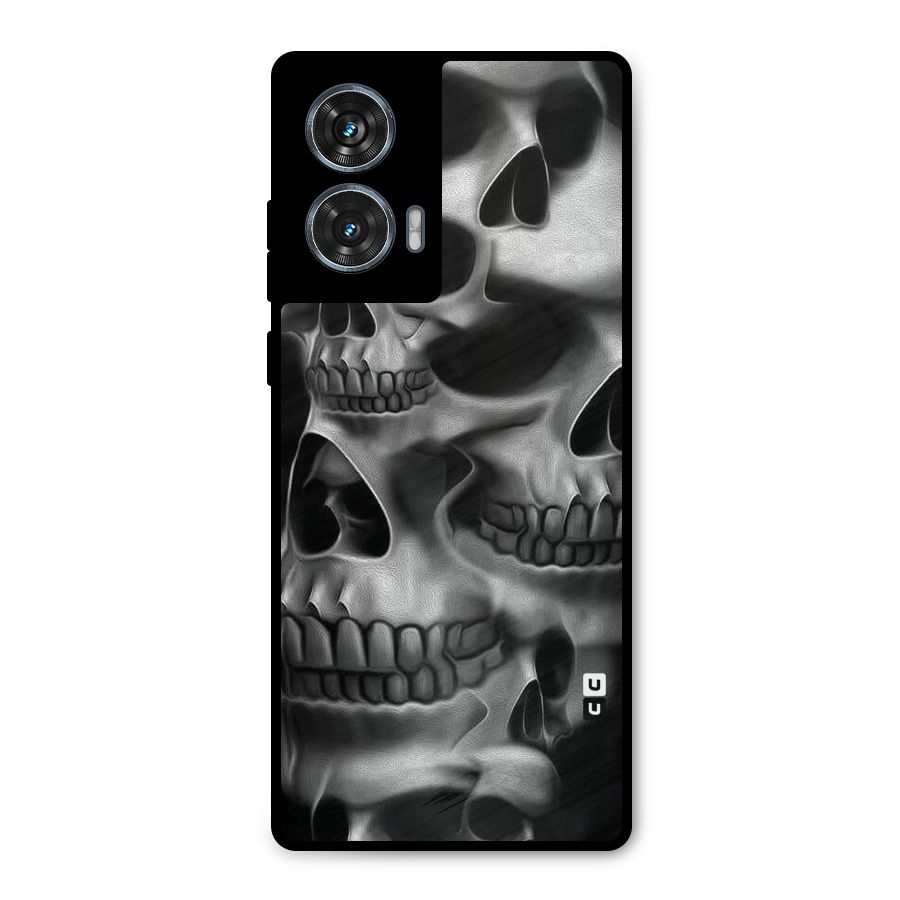 Multiple Skulls Metal Back Case for Motorola Edge 50 Fusion