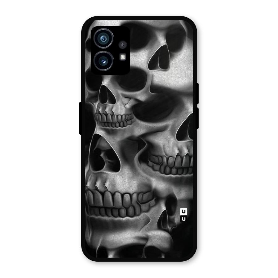 Multiple Skulls Metal Back Case for Nothing Phone 1
