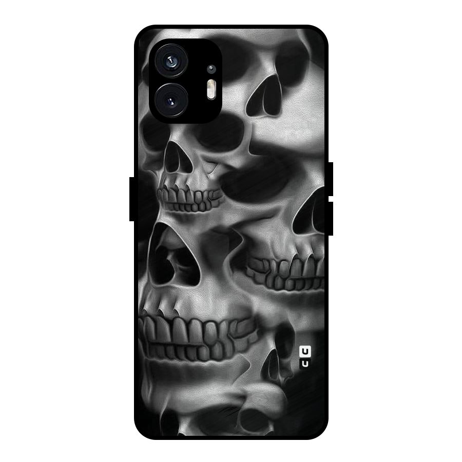 Multiple Skulls Metal Back Case for Nothing Phone 2