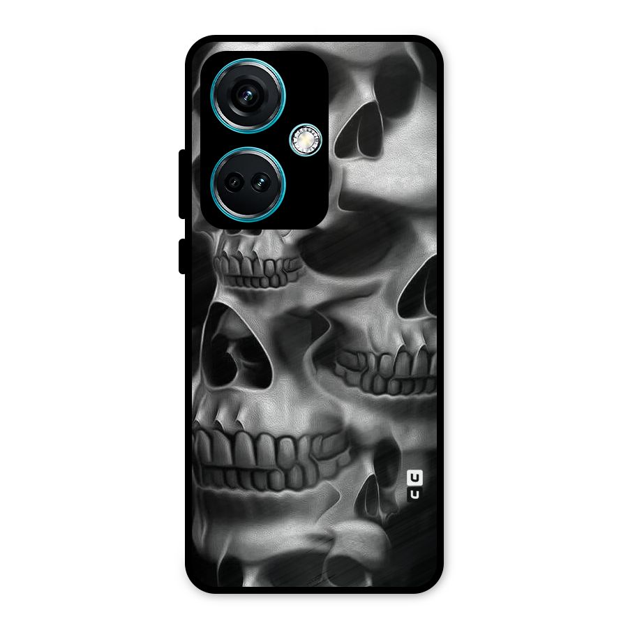 Multiple Skulls Metal Back Case for OnePlus Nord CE 3 5G