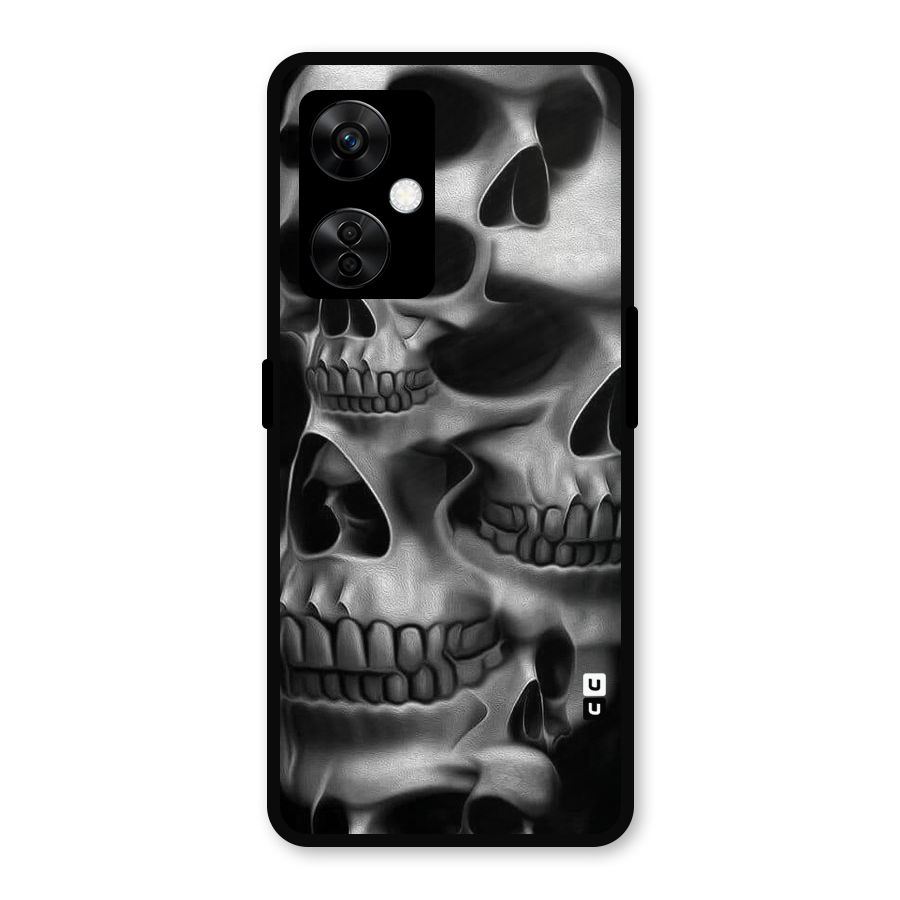 Multiple Skulls Metal Back Case for OnePlus Nord CE 3 Lite