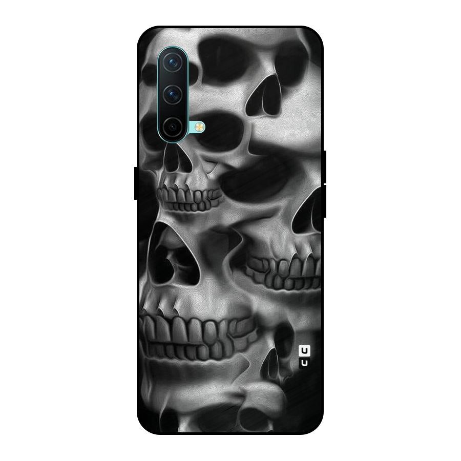 Multiple Skulls Metal Back Case for OnePlus Nord CE 5G