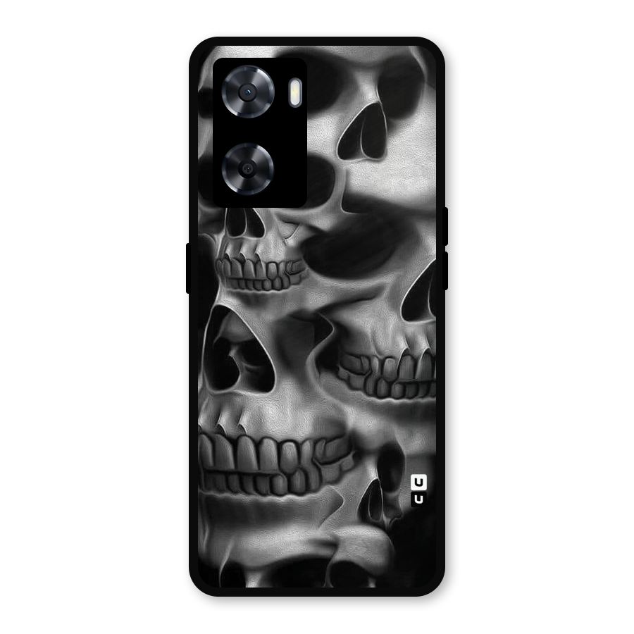 Multiple Skulls Metal Back Case for OnePlus Nord N20 SE
