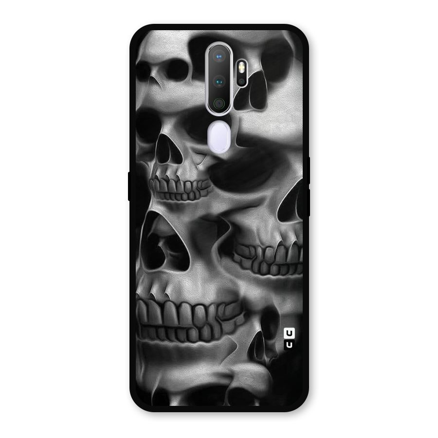 Multiple Skulls Metal Back Case for Oppo A9 (2020)
