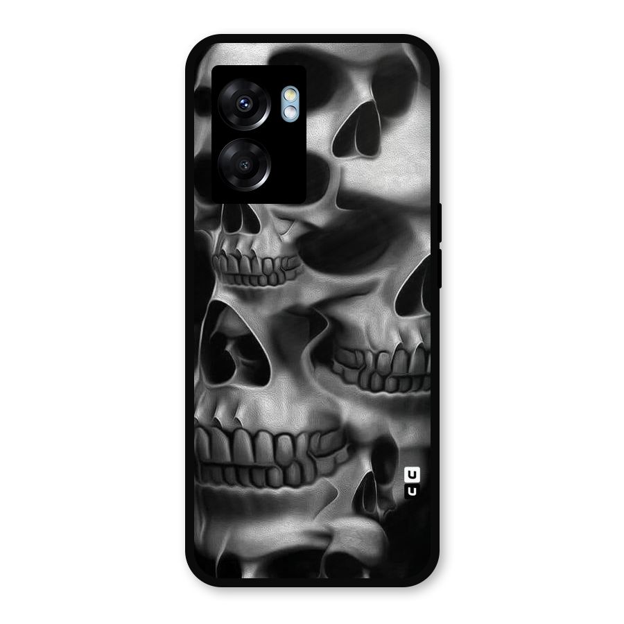 Multiple Skulls Metal Back Case for Oppo K10 (5G)