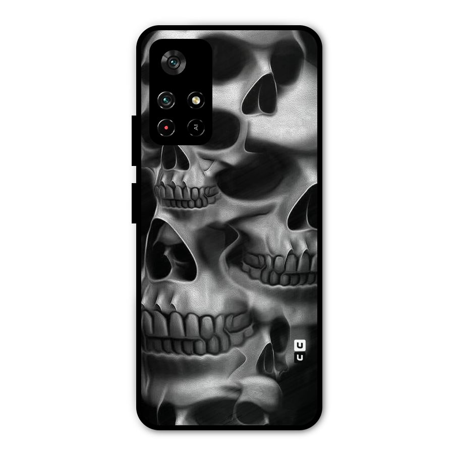 Multiple Skulls Metal Back Case for Poco M4 Pro 5G