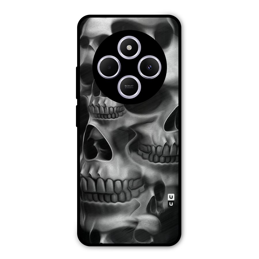 Multiple Skulls Metal Back Case for Poco M7