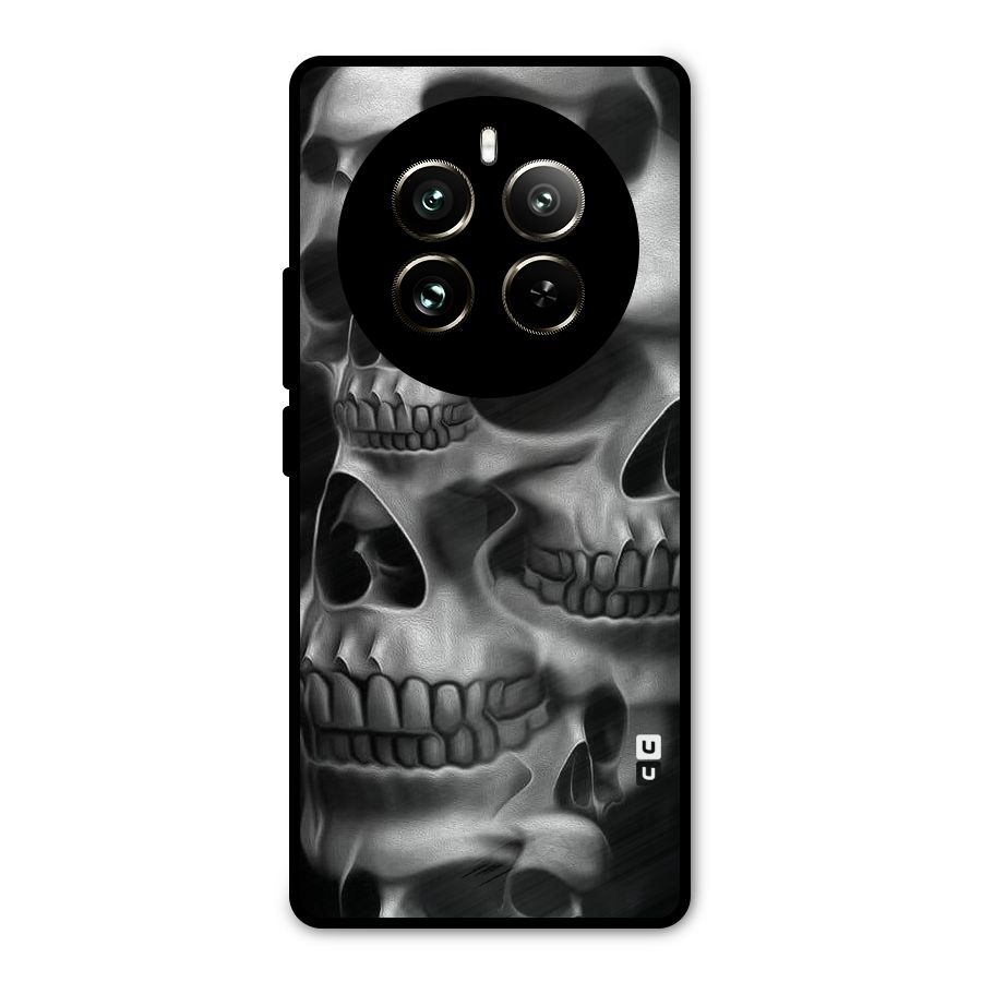 Multiple Skulls Metal Back Case for Realme 12 Pro