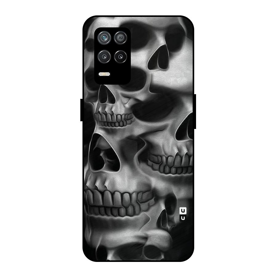 Multiple Skulls Metal Back Case for Realme 8s 5G