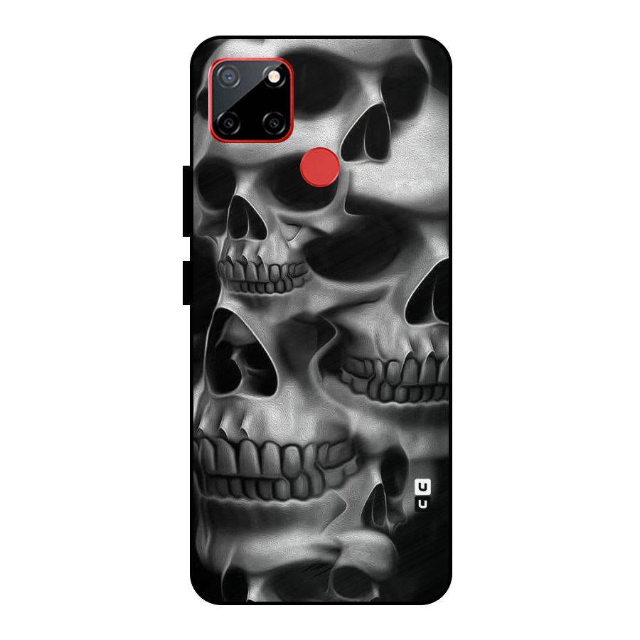 Multiple Skulls Metal Back Case for Realme C12