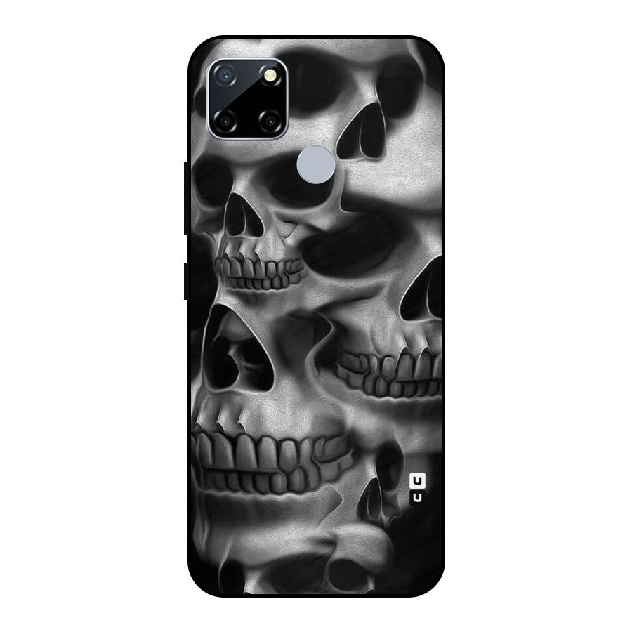 Multiple Skulls Metal Back Case for Realme Narzo 20