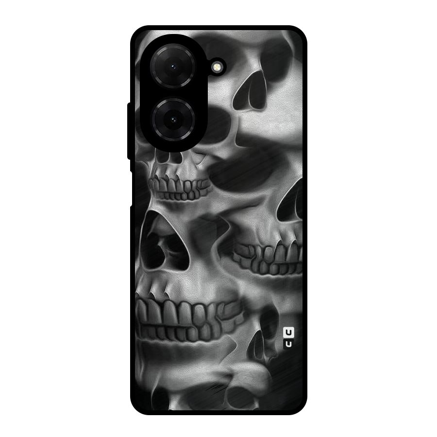 Multiple Skulls Metal Back Case for Redmi A5 4G