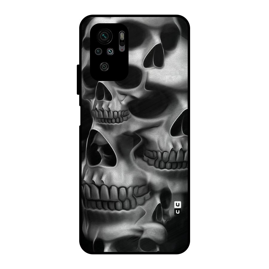 Multiple Skulls Metal Back Case for Redmi Note 10S